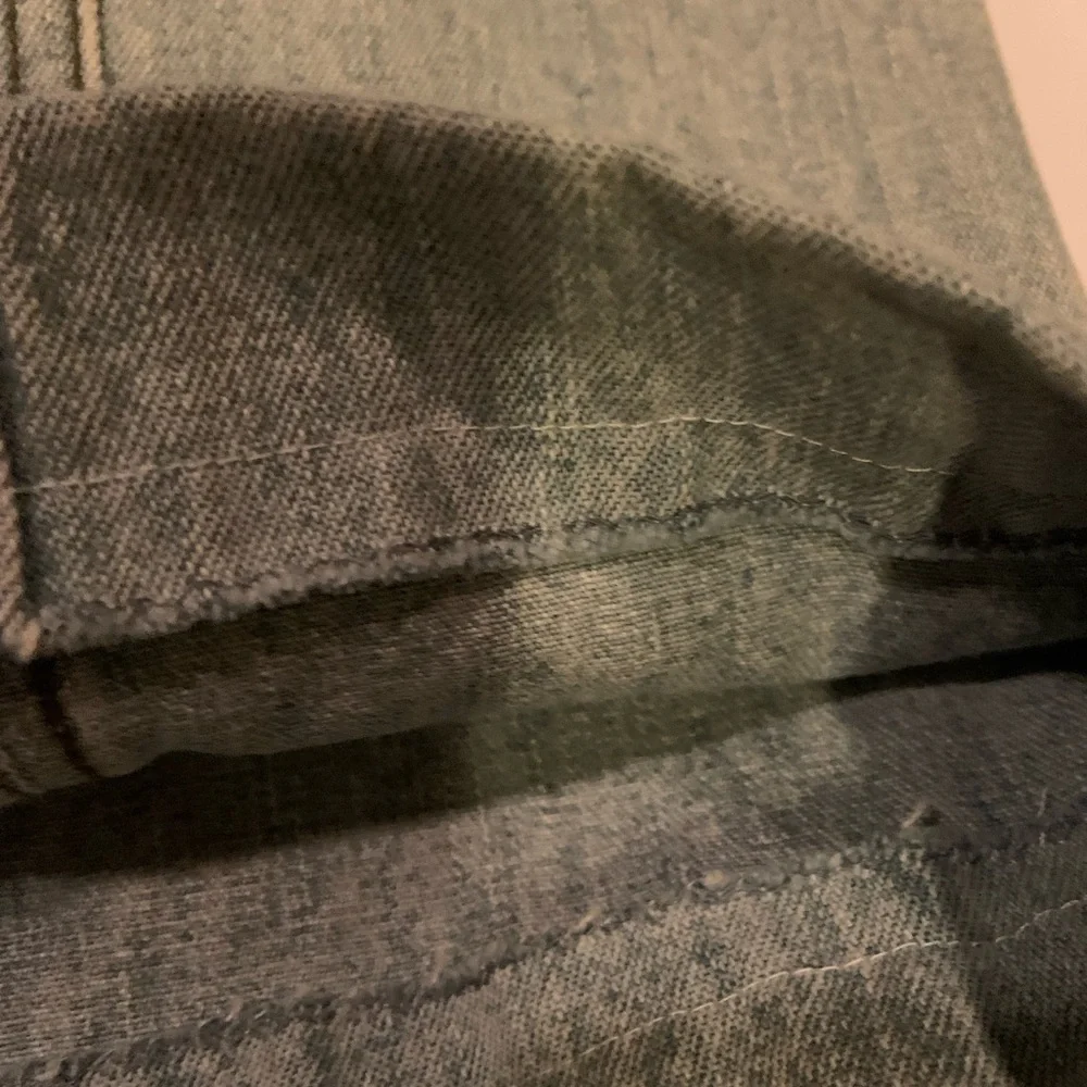 Vintage Harley Davidson 90’s #1 Patch Light Wash Blue Biker Y2K Jeans Size 14 - Picture 15 of 16